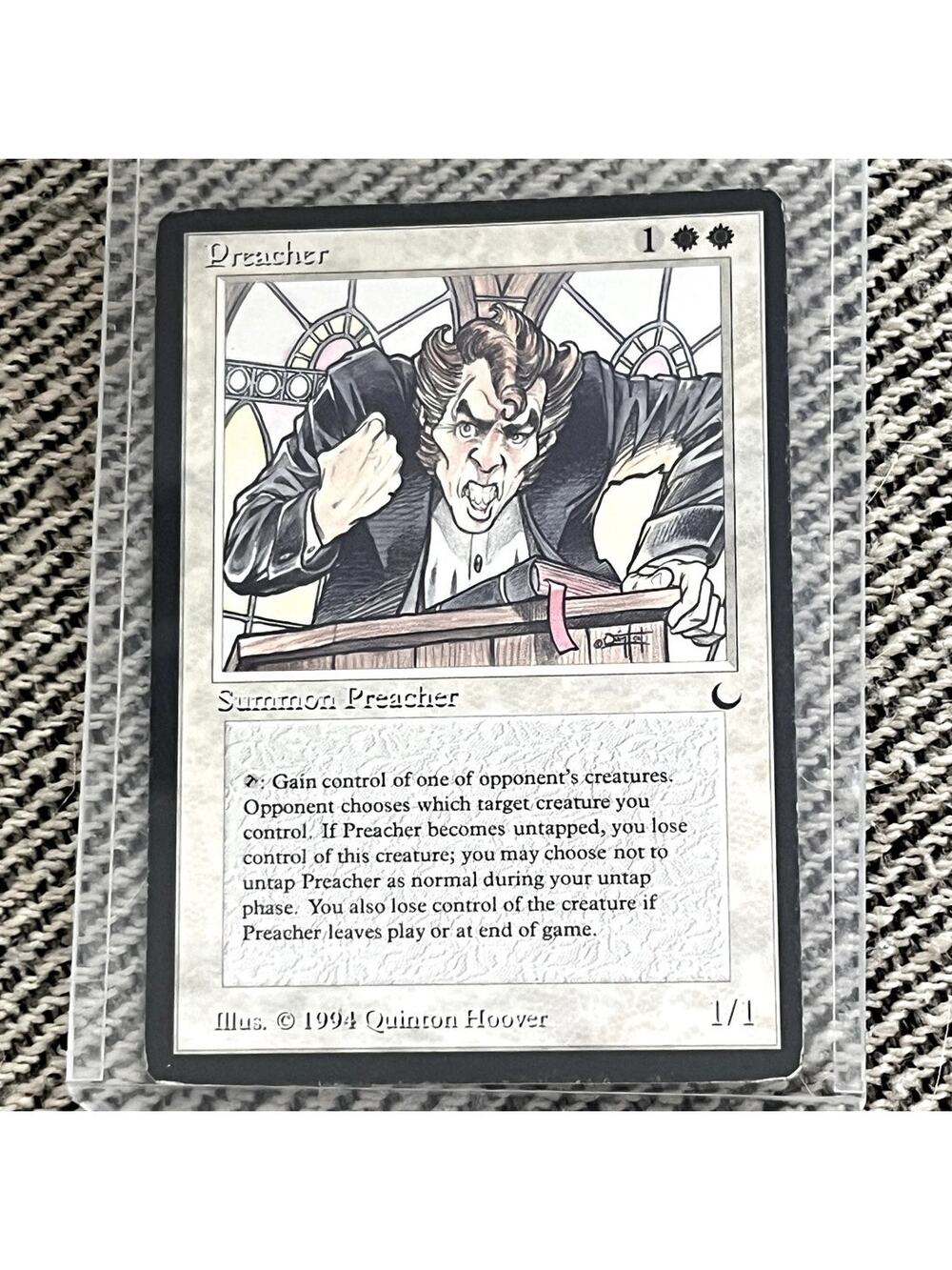 The Preacher – MTG The Dark 1994 – Near Mint / Excellent Condition